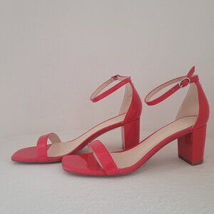 MARC FISHER RED PATENT SANDAL, 8M  $59